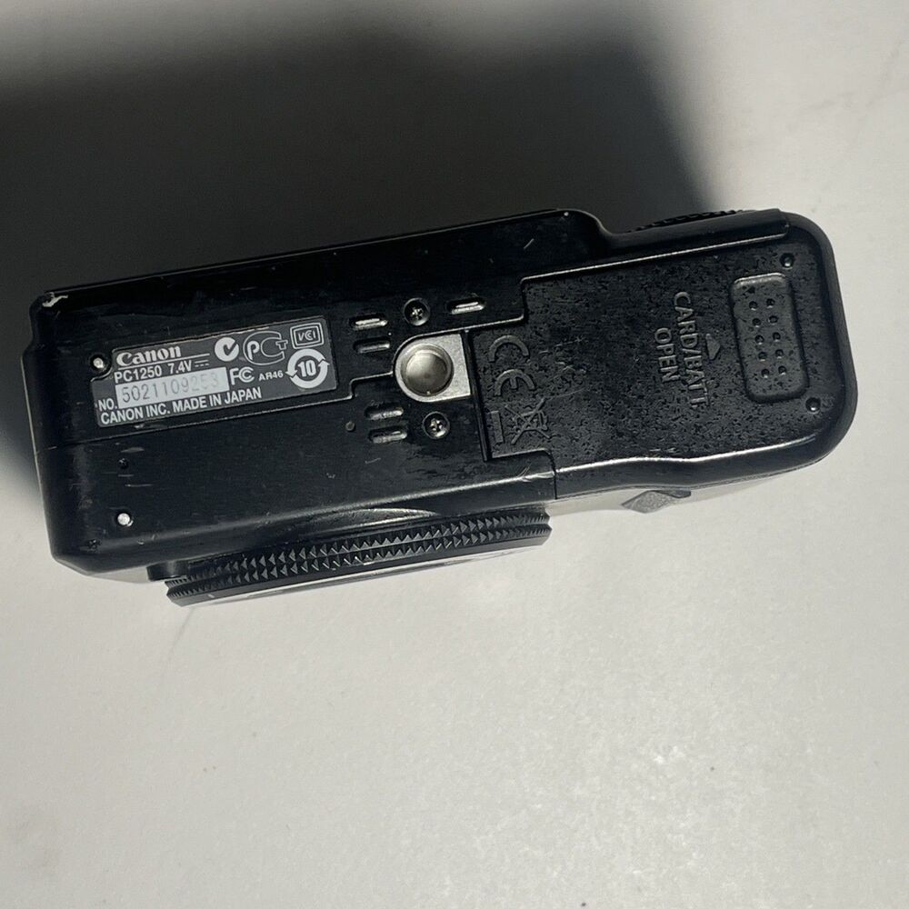 Canon PowerShot G9 Compact Digital Camera -Black- Tested with battery pack - Picture 5 of 6